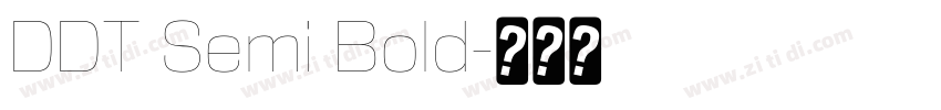 DDT Semi Bold字体转换